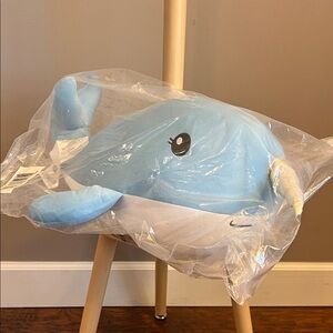 NEW Cooling Plush Pillow Blue Whale
